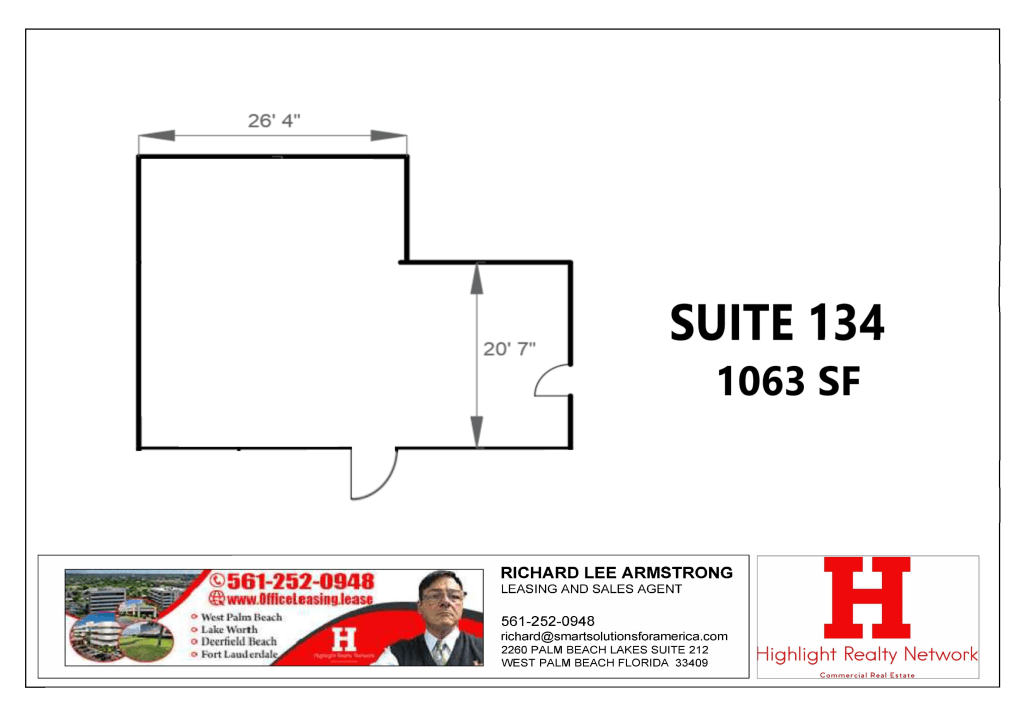 1063 SF Suite 134