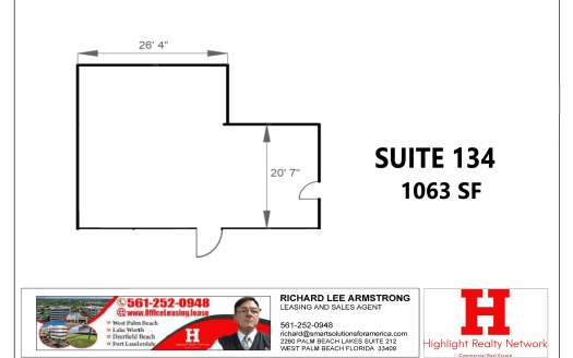 (LEASED) 1063 SF Suite 134 Professional and Medical Office Space at 1211 Semoran Blvd., Casselberry, FL 32707