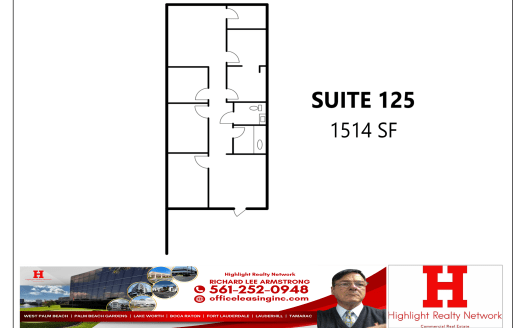 1514 SF Suite 125 Professional and Medical Office Space at 1925 S Perimeter Rd, Fort Lauderdale, FL 33309