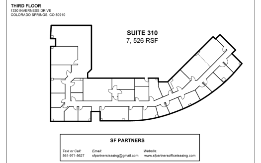 (LEASED) 7526 SF Suite 310 Professional Office Spaces in Colorado Springs, CO 80910