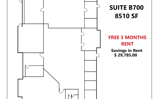 8510 SF Suite B700 Professional Office Space in Atlanta, GA 30345