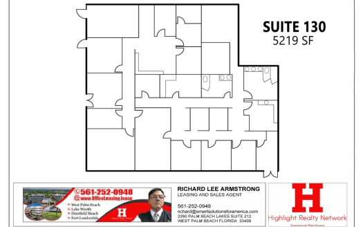 (LEASED) 5219 SF Suite 130 Professional and Medical Office Space in 1801 S Perimeter Rd, Fort Lauderdale, FL 33309