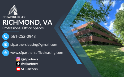 3452 SF Suite 204 Professional Office Space at 812 Moorefield Park Dr., Richmond, VA 23236 