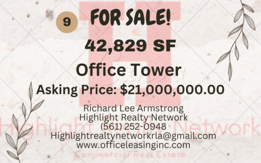 42,829 SF Office Tower FOR SALE!