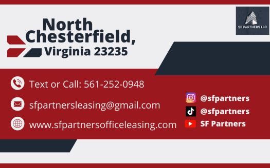 1983 SF Suite 265 Professional Office Space at 10800 Midlothian Turnpike, North Chesterfield, VA 23235