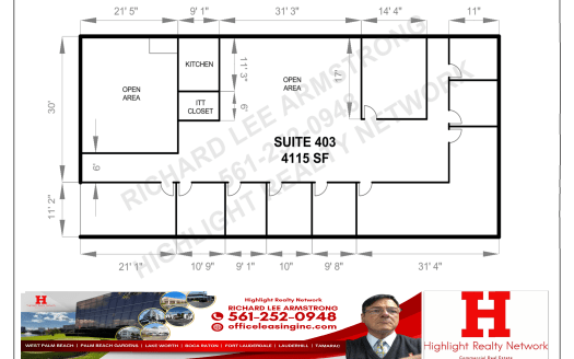 1797 SF Suite 404 Professional and Medical Office Space 2328 10th Ave N, Lake Worth, FL 33461