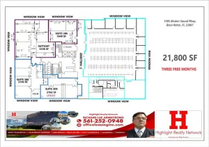 21800 SF Professional and Medical Office Space at 1095 Broken Sound Pkwy, Boca Raton, FL 33487