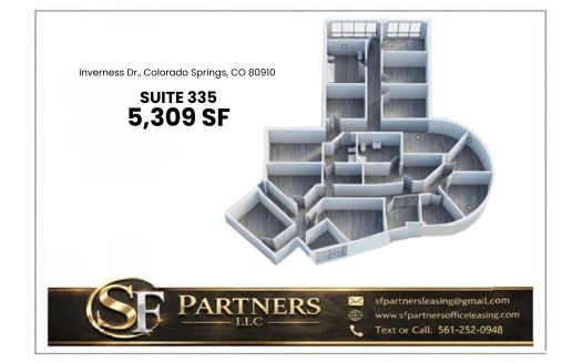 5309 SF Suite 335 Professional Office Space at 1330 Inverness Dr, Colorado Springs, CO 80910