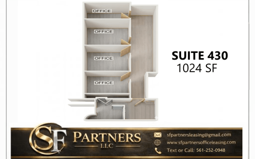 (LEASED) 1024 SF Suite 430 Professional and Medical Office Space at 750 Holiday Dr., Pittsburgh, PA 15220