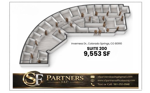 9553 SF Suite 200 Professional Office Space at 1330 Inverness Dr, Colorado Springs, CO 80910