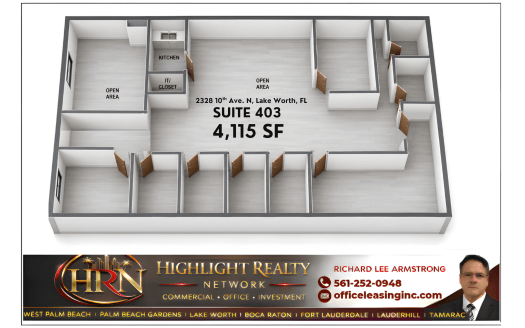 (LEASED) 4115 SF Suite 403 Professional and Medical Office Space at 2328 10th Ave N, Lake Worth, FL 33461
